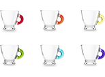 Excelsa Set Di 6 Tazze Da Espresso In Vetro Limpido Da 9,5 Cl Multicolore