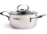 Casseruola Excelsa Con Coperchio Jazz Cook In Acciaio 25X17,5X10,5 Cm Argento