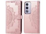 Oppo A60/Oppo A40M/Oppo A40 Sleeve - Pelle Finta - Flip Cover Imoshion - Finitura Oro Rosa
