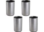 Portacandele A Bastoncino Magnetico 4 Portacandele In Metallo Argentato 2,3 Cm