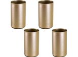 Portacandele A Bastoncino Magnetico 4 Portacandele In Metallo Dorato 2,3 Cm