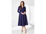 Principles - Vestito Midi Con Pieghe Per Donna DH7748 (38 It) (Blu Navy)