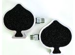 Pedali Pik Spade 9/16 Nero Argento