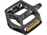 Wellgo B249DU Pedali A Piattaforma In Alluminio 9/16 Con Catarifrangenti, Nero