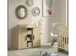 Vipack - Fasciatoio Sam A 2 Ante Con Ripiano Inc. Fasciatoio, Finitura Melaminica Rovere