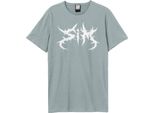 Amplified - Maglietta Logo Per Uomo/Donna Unisex GD2027 (Xs) (Blu Strano)
