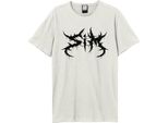 Amplified - Maglietta Logo Uomo/Donna Unisex GD2027 (Xs) (Bianco Sporco)
