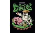 Minecraft - Stampa Su Tela "Team Farmers"" PM11099 (Taglia Unica) (Bianco/Rosa/Verde)"