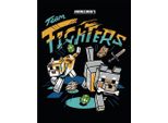 Minecraft - Stampa Su Tela "Team Fighters"" PM11101 (Taglia Unica) (Grigio/Giallo/Blu)"
