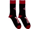 Ghost - Calze Alla Caviglia Per Uomo/Donna Unisex RO12251 (40,5 Eu - 45,5 Eu) (Nero/Rosso)