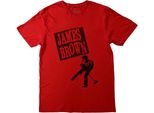James Brown - Maglietta "Halftone"" Per Uomo/Donna Unisex RO12390 (M) (Rosso)"