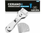 Raschietto Per Piano Cottura In Ceramica Ceranox Raschietto Per Vetro, 5 Lame Di Ricambio Raschietto Per Piano Cottura Raschietto Per Pulizia