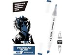 Pennarello Magico Ad Alcool Chrommax In Blu Di Prussia - Precisione Bifacciale Per Artisti E Creativi. Dai Vita Alle Tue Creazioni!