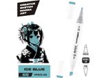 Set Di Pennarelli Chrommax Ice Blue - Colori Intensi E Bifacciali Per La Creatività! Perfetto Per Artisti, Hobbisti E Studenti. Date Vita Ai Vostri Progetti Oggi Stesso!