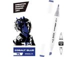 Set Di Pennarelli Bifacciali Chrommax In Blu Cobalto - Perfetto Per L'arte E Il Disegno! Perfetto Per Le Menti Creative!