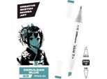 Duo Colori: Marcatore Ad Alcool Bifacciale Chrommax In Blu Ceruleo Intenso - Create Senza Confini!