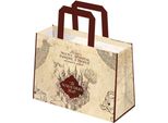 Harry Potter - Borsa Della Spesa, "Mappa Dei Marauders"" PM11144 (Taglia Unica) (Beige/Rosso)"