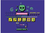 Minecraft - Stampa Su Tela "Respawn"" PM11221 (80 Cm X 60 Cm) (Blu)"