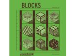 Minecraft - Stampa Su Tela, Mattoncini PM11174 (30 Cm X 30 Cm X 1,8 Cm) (Verde/Nero)