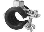 20 Pezzi - Morsetto Per Tubi A Cerniera M8 20-23 Mm (1/2'') Zincato Con Inserto : 20-23 Mm : M8 Filettatura Di Connessione: M8 Dimensione: 20-23 Mm