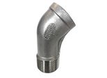 Gomito In Acciaio Inox Atusa 45° I/A Interno/Esterno N. 121 Dimensione: 1/2 Pollice