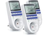 Bearware Timer 3X, A 3 Stazioni, Digitale, Display Lcd Da 2,1", Max. 3680W, 10 Programmi, Commutazione Casuale"