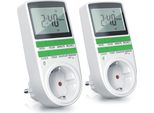 Bearware 2X Timer, Digitale, Programmabile, Display Lcd, Timer Presa Di Corrente, Max. 3680W