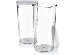 Arendo 2X Caraffa Dosatrice, In Plastica, 600 Ml, Ideale Per Frullatori E Impastatrici Elettrici A Mano