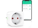 Presa Bearware Wlan 2,4 Ghz Wifi Controllo Remoto Tramite L'app Smart Life, Controllo Vocale, Timer Conto Alla Rovescia, Timer Di Accensione E Spegnimento, Modalità A Intervalli, Timer