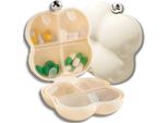 Scatola Organizer Per Medicinali, Compresse, 7 Giorni, Contenitore Bianco