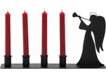 Candeliere - Decorazione Per Il Soggiorno - Portacandele - Decorazione Per La Tavola Di Natale - Porta Lumini - Candeliere - Corona Dell'avvento Per 4 Candele (Broccato)