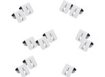 Ganci Per Finestre In Metallo Bianco Per Telai Di Spessore 12-20 Mm - 12 Pezzi - Clip Per Finestre Per Fissare Luci E Ghirlande - Ganci Decorativi Ganci Per Porte
