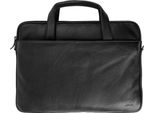 Accezz Borsa Per Laptop In Pelle Da 16 Pollici - Nero