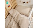 Biancheria Da Letto Per Bambini Laleni 100X135 Cm & 40X60 Cm In Cotone E Mussola Color Tortora