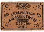 Something Different - Tappeto Per Porta "Talking Board"" SD6629 (Taglia Unica) (Naturale/Nero)"