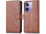 Imoshion Custodia Per Cellulare Per Oppo A60 (5G)/Oppo A40M/Oppo A40 - Flip Cover Bookcase Flip - Marrone