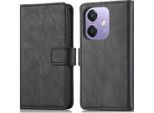 Custodia Imoshion Per Oppo A60 (5G)/Oppo A40M/Oppo A40 - Flip Cover Bookcase Flip - Nero
