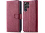 Custodia Per Cellulare Imoshion Per Samsung Galaxy S25 Ultra - Cover Flip A Libro - Rosso Scuro