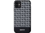 Dkny, Custodia Protettiva Per Iphone 11 Ripetizione Del Motivo A Righe In Basso, Nero