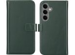 Custodia Per Samsung Galaxy S25 Plus - Vera Pelle - Custodia Selencia Flap - Verde