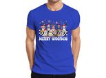 Maglietta Da Uomo Merry Woofmas Dog Owner - Christmas Xmas Christmas, Blu, Xl