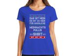 Maglietta Da Donna Con Maglione Natalizio - Natale Xmas, Blu, M