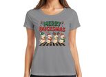 Merry Duckmas Duck Antlers - Maglietta Da Donna Natale Xmas Christmas, Grigio, Xl