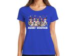 Merry Woofmas Dog Dog Owner - Maglietta Da Donna Natale Xmas Christmas, Blu, Xl