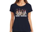 Merry Woofmas Dog Dog Owner - Maglietta Da Donna Natale Xmas Christmas, Navy, Xl