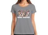Maglietta Da Donna Merry Woofmas Dog Owner - Christmas Xmas Christmas, Grigio, Xl