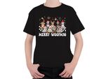 Merry Woofmas Dog Owner - Natale Xmas Christmas Maglietta Unisex Per Bambini, Nero, 104