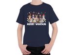 Merry Woofmas Dog Owner - Christmas Xmas Christmas Maglietta Unisex Per Bambini, Navy, 152
