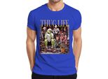 Maglietta Thug Life Retro Christmas Films - Christmas Xmas Uomo, Blu, M