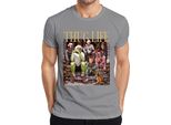 Maglietta Thug Life Retro Christmas Movies - Christmas Xmas Uomo, Grigio, Xxl